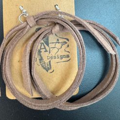 Leather Hoop Earrings