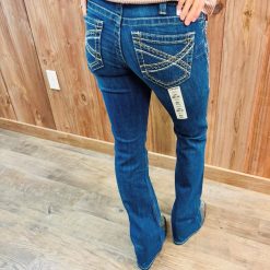 WMS Mid Rise Entwined Festival Boot Cut Jeans