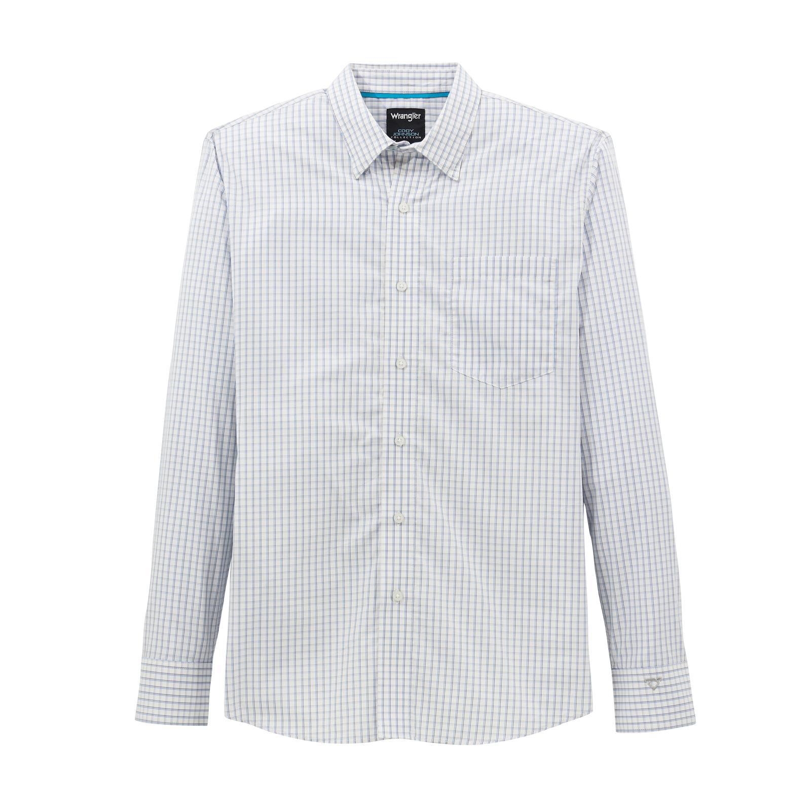 Wrangler® X COJO LS - Classic Fit - White/Blue