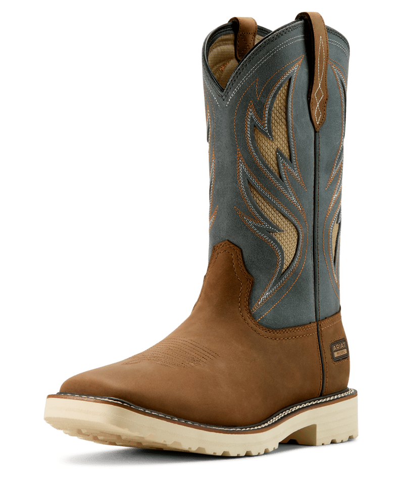 Ariat Men`s Activator Ventek Brown 11in Top Soft Toe Work Boot