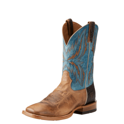 Ariat mens Arena Rebound Western Boot Dusted Wheat/Heritage Blue