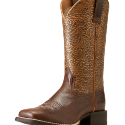 Round Up Wide Square Toe Western Boot