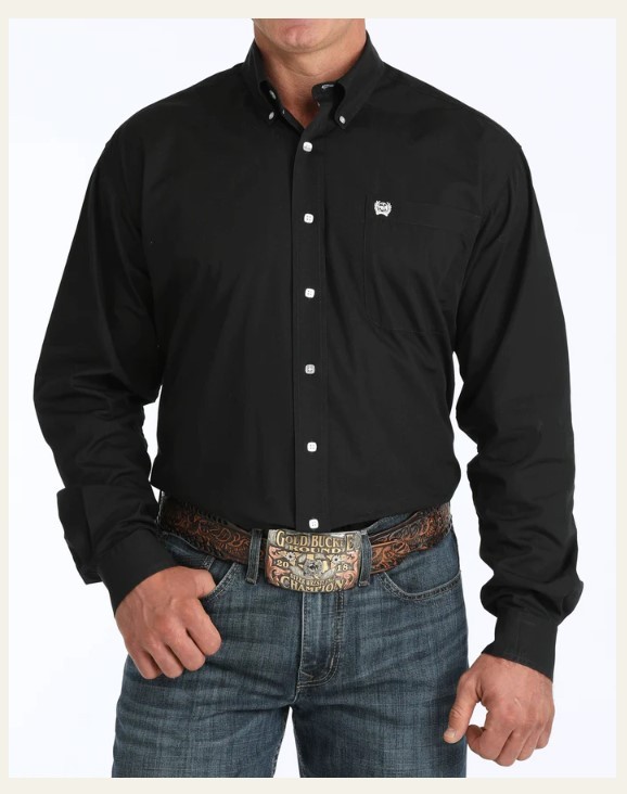 Cinch Men's L/S Classic Fit-Black