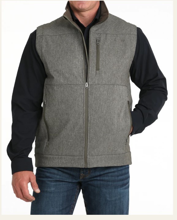 Cinch Men's CC Bonded Vest-Olive