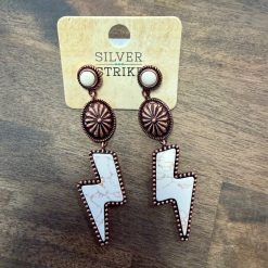 SS Lightning Bolt Dangle WH