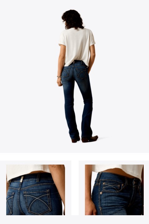 WMS R.E.A.L. Perfect Rise Stretch Rosa Boot Cut-Lita