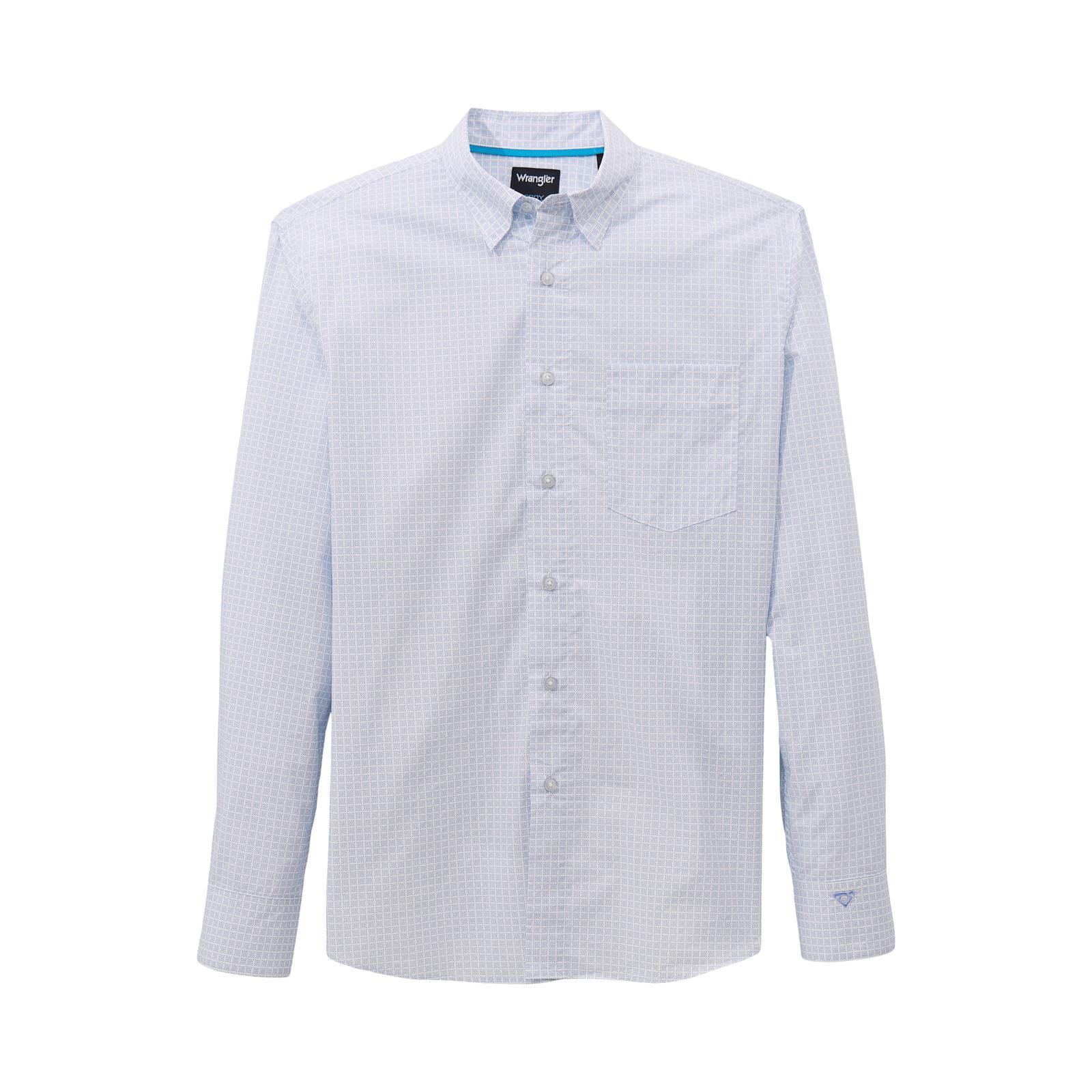 Wrangler® X Cody Johnson Long Sleeve Shirt - Classic Fit - Buttons - French Blue