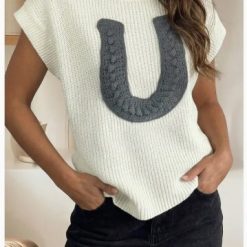 Horseshoe Short Sleeve Sweater