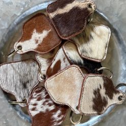 Cowhide Cowtag Keychain