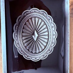 Blazin Roxx® Ladies Antique Silver Diamond Sunburst Oval Belt Buckle