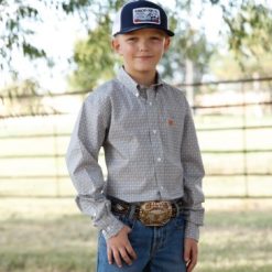 Cinch Youth White Long Sleeve
