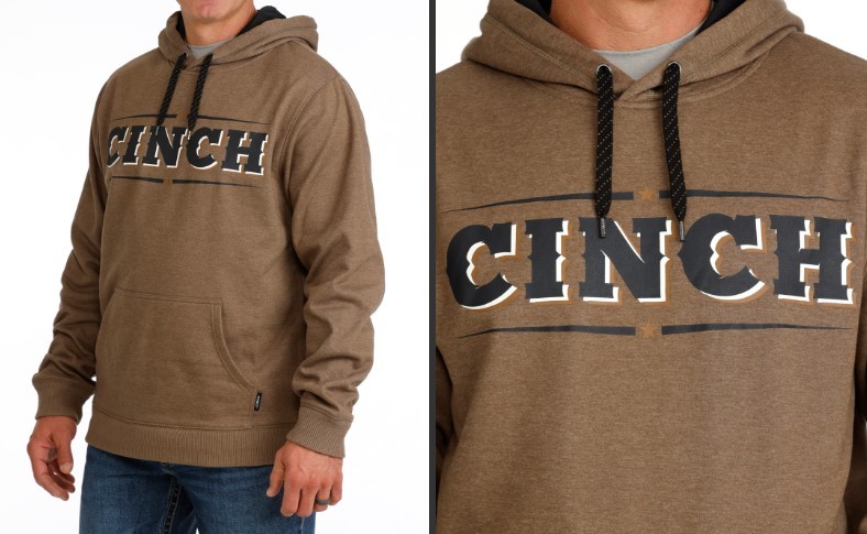 Cinch Men's Brown Hoodie