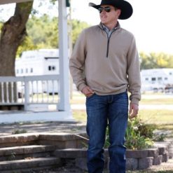 Lead Don't Follow 1/4 Zip Stone