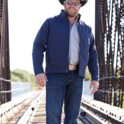 MENS CC BONDED JACKET- NAV