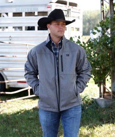 MENS CC BONDED JACKET-Gray