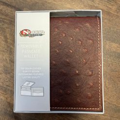Nocona Belt Co. Men's Ostrich Leather Bifold Wallet